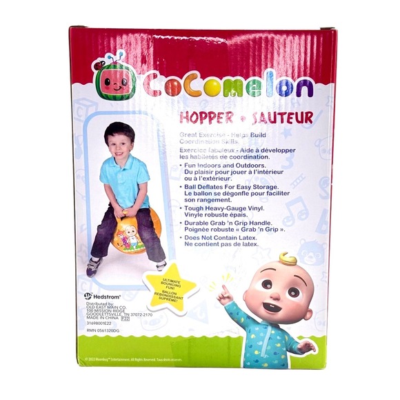 CoComelon Hopper Ball for Kids, 15 inch, Indoor Outdoor Bouncing Toy, Ages 4+‎ - Picture 2 of 4